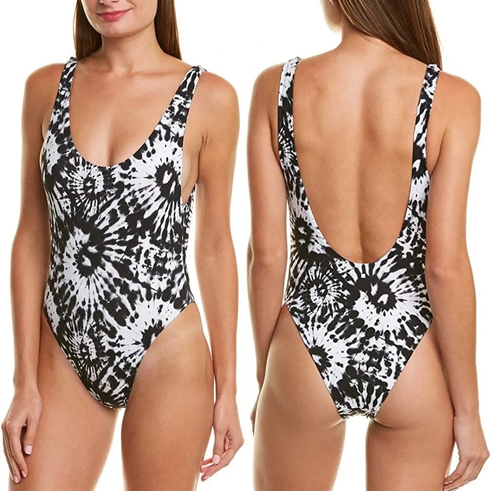 NWT Dolce Vita Tie Dye High Cut One Piece Swimsuit - Picture 1 of 5